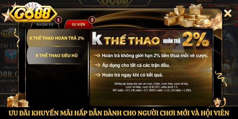Ưu đãi khuyến mãi hấp dẫn dành cho người chơi mới và hội viên 